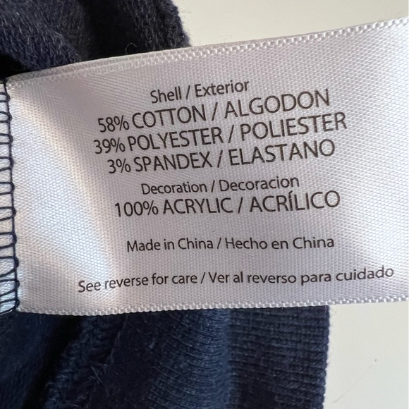 Wildfox Good Vibes pullover sweatshirt women’s Size M navy multi colored - Picture 8 of 9